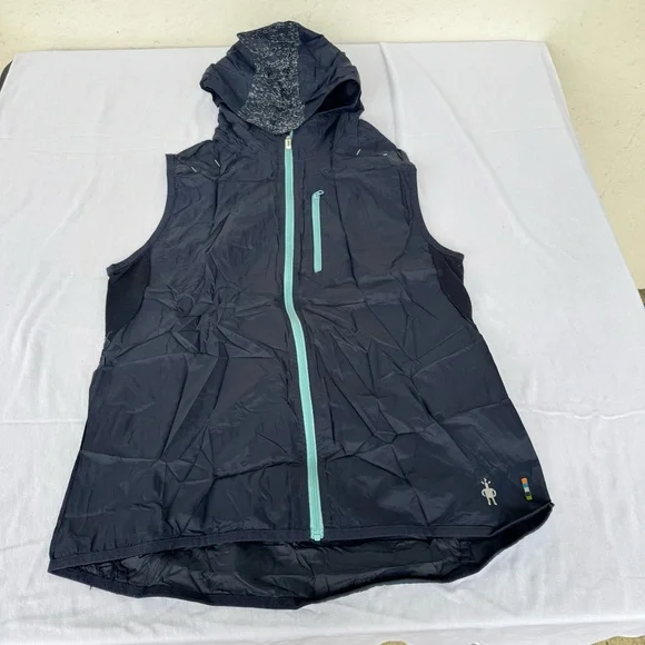 SMARTWOOL PhD Ultra Sport Vest with Hood - Merino Wool Blend - Women's SMALL - Picture 2 of 12
